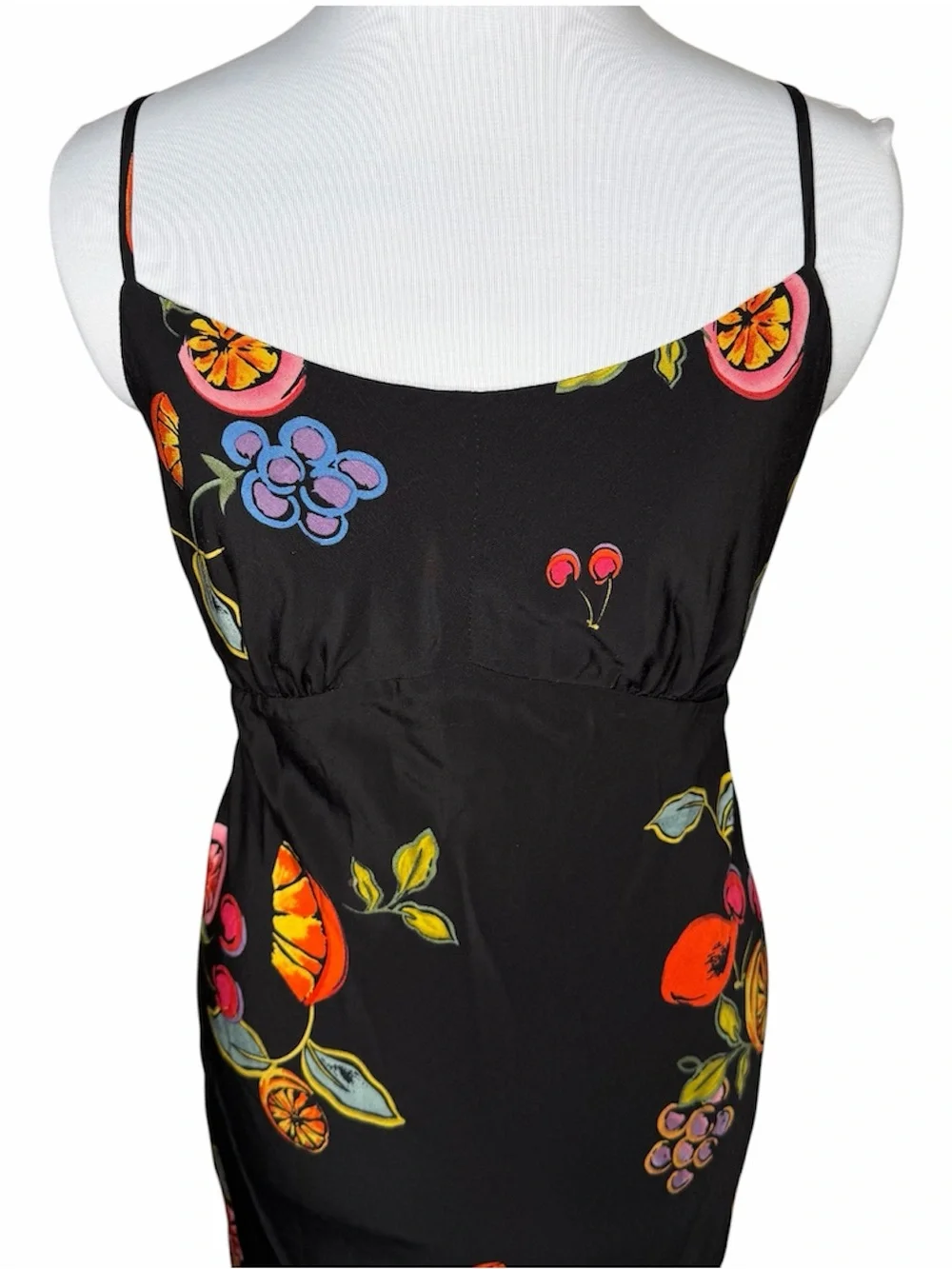 ASTR The Label Charisma Tie Back Sleeveless Midi Dress Size Large Mixed Fruit
